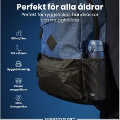 ION8 Vattenflaska Marinblå 500 ml
