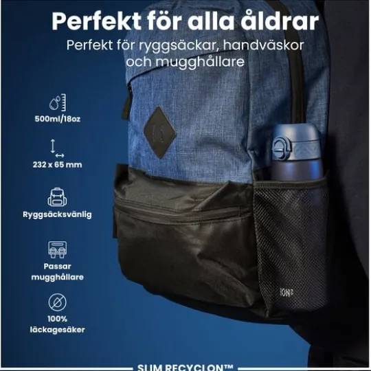 ION8 Vattenflaska Marinblå 500 ml