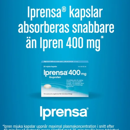 Iprensa mjuka kapslar 400 mg 20 st