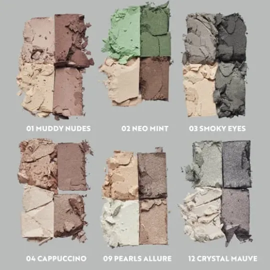 IsaDora The Eyeshadow Quartet 01 Muddy Nudes 3,5 g
