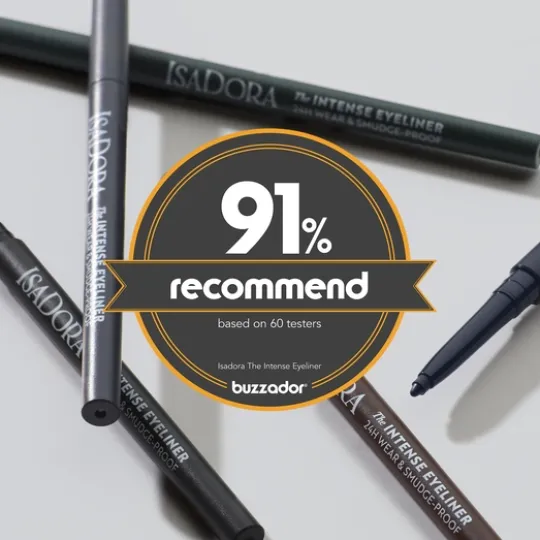 IsaDora The Intense Eyeliner 24H Wear & Smudge-proof 60 Intense Black 0,35 g