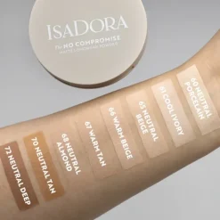 IsaDora The No Compromise Matte Longwear Powder 68 Neutral Almond 7 g