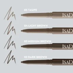 IsaDora The Precision Brow Pen, Definition & Waterproof 03 Medium Brown