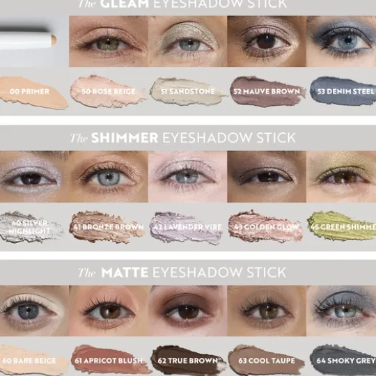 IsaDora The Shimmer Eyeshadow Stick Longwear & Water-Resistant 40 Silver Highlight 1,2 g