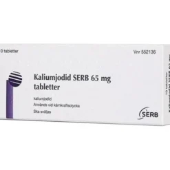 Kaliumjodid SERB 65 mg 10 tabletter