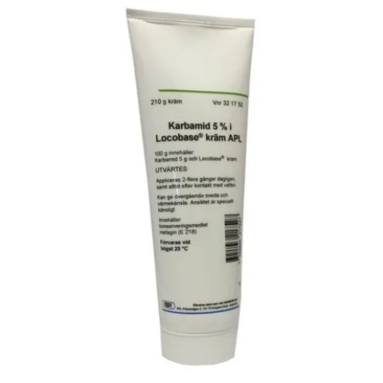 Karbamid i Locobase kräm APL 5 % 210 gram Kräm