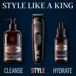 King C. Gillette Skäggtrimmer med 3 kammar