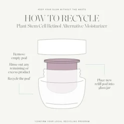 KORA Organics Plant Stem Cell Retinol Alternative Moisturizer Refill 50 ml