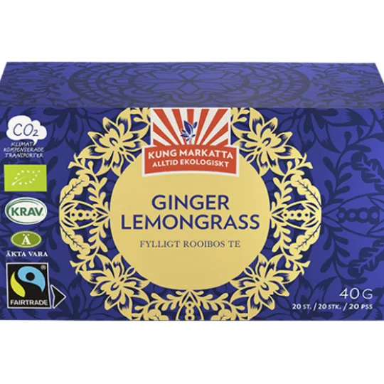 Kung Markatta Rooibos Ingefära & Citrongräs 20 Påsar