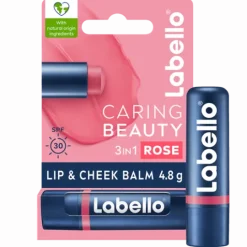 Labello Läppbalsam Caring Beauty Rose-Nude 4,8 g