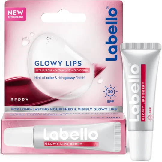 Labello Läppbalsam Glowy Lips Berry Tinted SPF30 10 ml