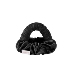 Lenoites Blowout Tie in Mulberry Silk Black Small