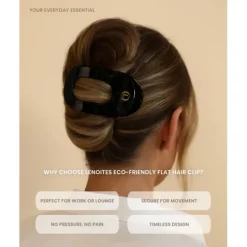 Lenoites Eco-Friendly Flat Hair Clip Space Black