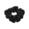 Lenoites Mulberry Silk Scrunchie Black