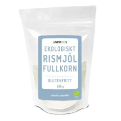 Lindroos Ekologiskt Rismjöl Fullkorn 600 g
