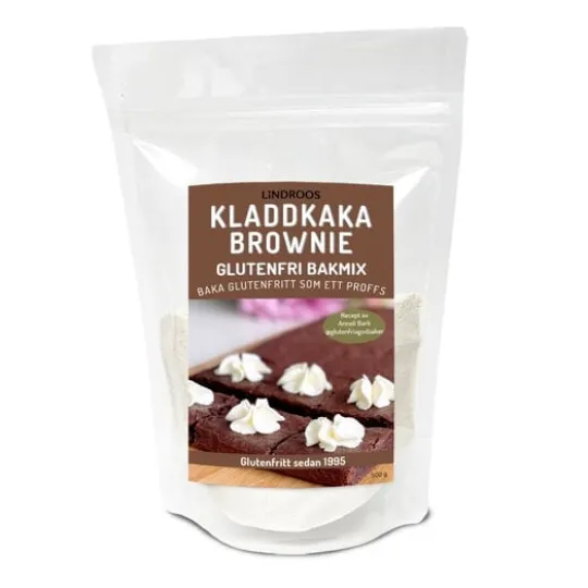 Lindroos Glutenfri Bakmix Kladdkaka Brownie 500 g