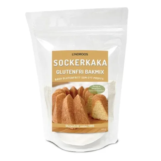 Lindroos Glutenfri Mjölmix Sockerkaka 400 g