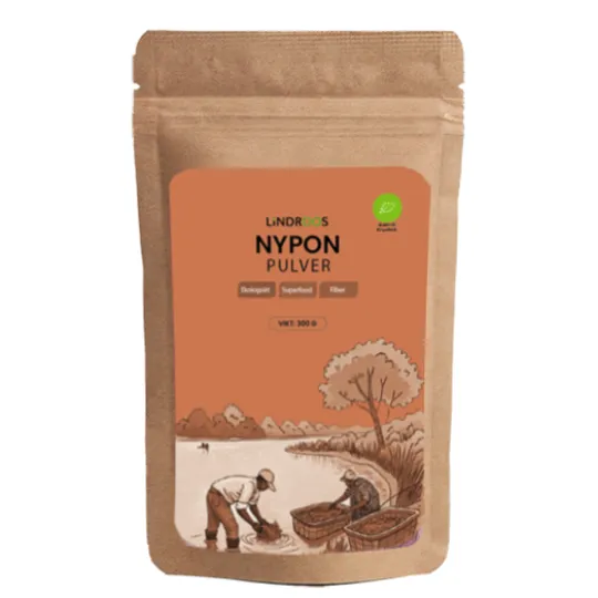 Lindroos Nyponpulver Ekologiskt 300 g