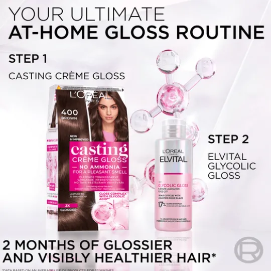 L'Oréal Paris Casting Crème Gloss Semi-Permanent Hårfärg 323 Dark Chocolate