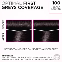 L'Oréal Paris Casting Crème Gloss Semi-Permanent Hårfärg 100 Black Licorne