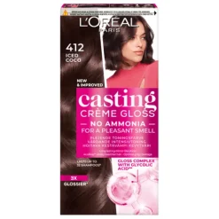 L'Oréal Paris Casting Crème Gloss Semi-Permanent Hårfärg 412 Iced Coco