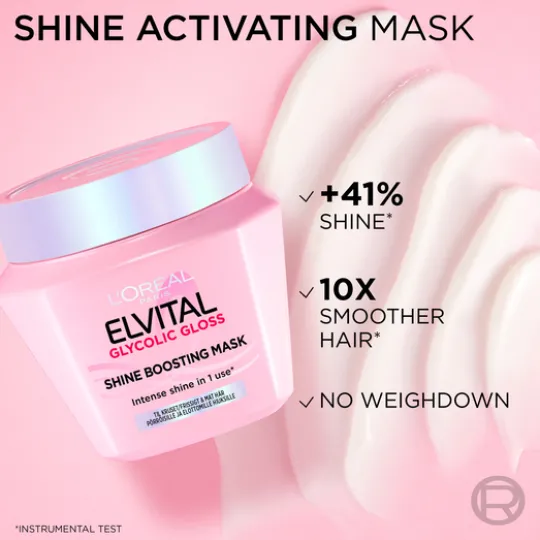L'Oréal Paris Elvital Glycolic Gloss Shine Boosting Mask 310 ml