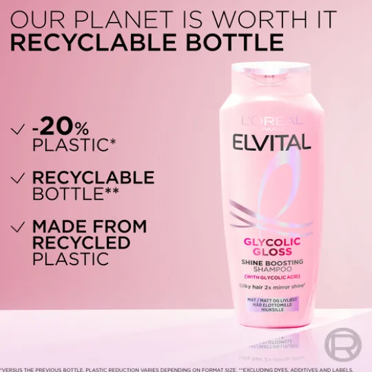 L'Oréal Paris Elvital Glycolic Gloss Shampoo 250 ml