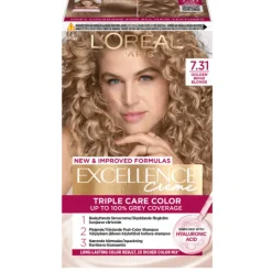 L'Oréal Paris Excellence Creme Permanent Hårfärg 7.31 Golden Beige Blonde