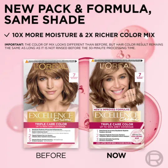 L'Oréal Paris Excellence Creme Permanent Hårfärg 7 Blonde