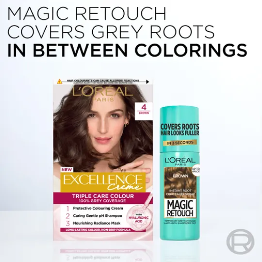 L'Oréal Paris Magic Retouch Direktverkande Hårfärg 3 Brown 75 ml