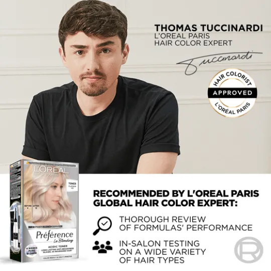 L'Oréal Paris Préférence Le Blonding Acidic Toningsfärg 01 Platinum Ice
