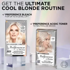 L'Oréal Paris Préférence Le Blonding Acidic Toningsfärg 01 Platinum Ice