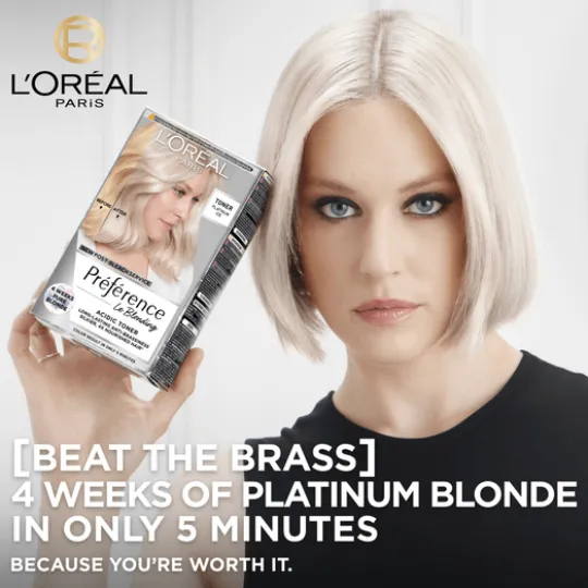 L'Oréal Paris Préférence Le Blonding Acidic Toningsfärg 01 Platinum Ice