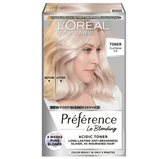 L'Oréal Paris Préférence Le Blonding Acidic Toningsfärg 01 Platinum Ice