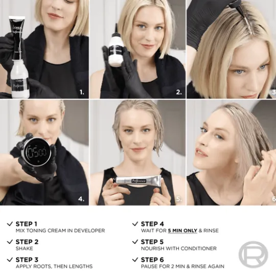 L'Oréal Paris Préférence Le Blonding Acidic Toningsfärg 01 Platinum Ice