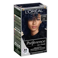 L'Oréal Paris Préférence Vivid Colours Permanent Hårfärg 1.102 Blue Black