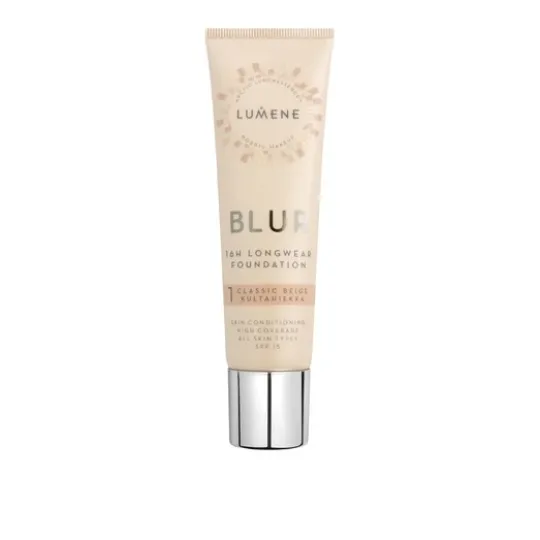 Lumene Blur 16h Longwear Foundation 1 Classic Beige SPF15 30ml