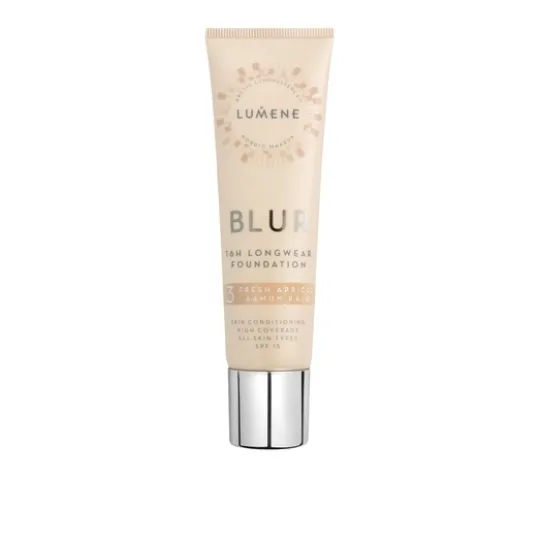 Lumene Blur 16h Longwear Foundation 3 Fresh Apricot SPF15 30ml