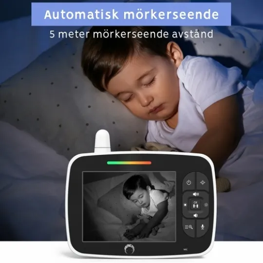 Luna Bambini Baby Monitor Classic med 3,5" färgskärm