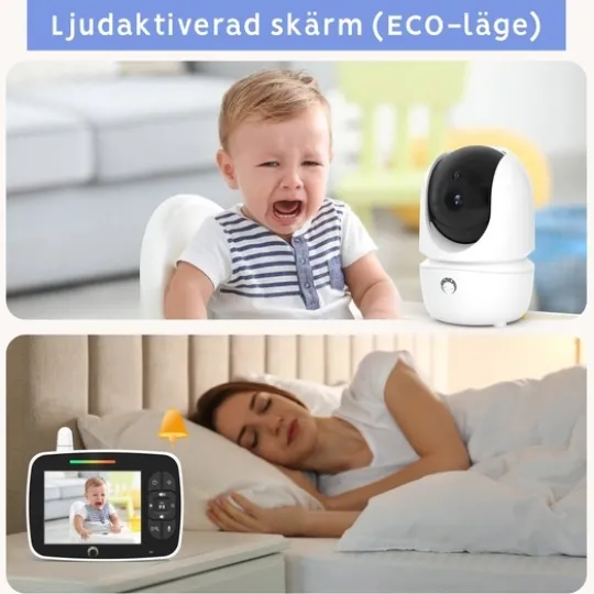 Luna Bambini Baby Monitor Classic med 3,5" färgskärm