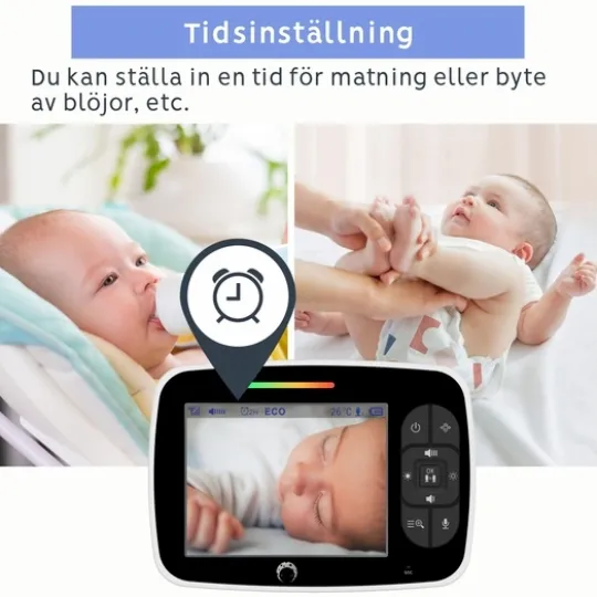 Luna Bambini Baby Monitor Classic med 3,5" färgskärm