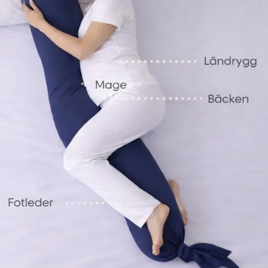 Luna Bambini Gravid- och Amningskudde Indigo blue