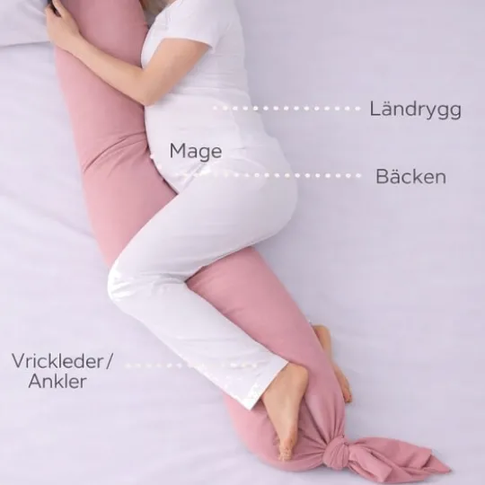 Luna Bambini Gravid- och Amningskudde Dusty Pink