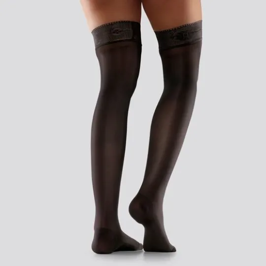 Mabs Nylon Stay Up Black M
