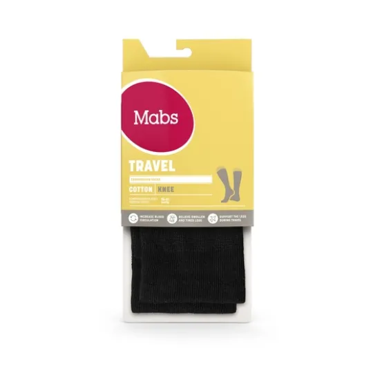 Mabs Travel Cotton Knee Black M