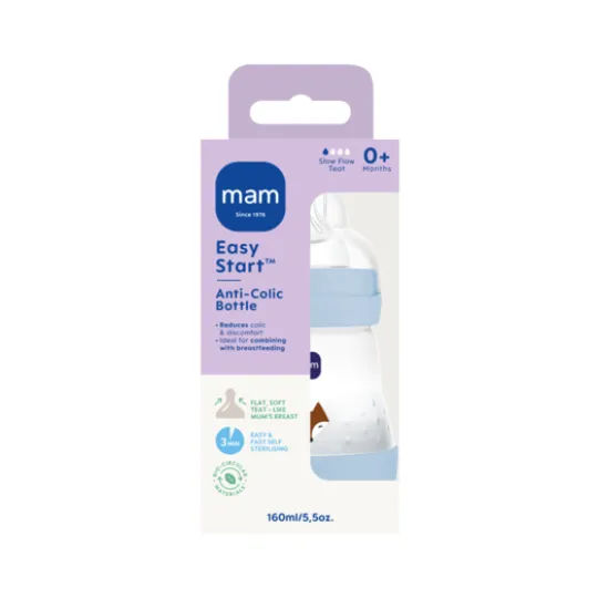 MAM Easy Start Anti-Colic 160 ml Blue 1 st