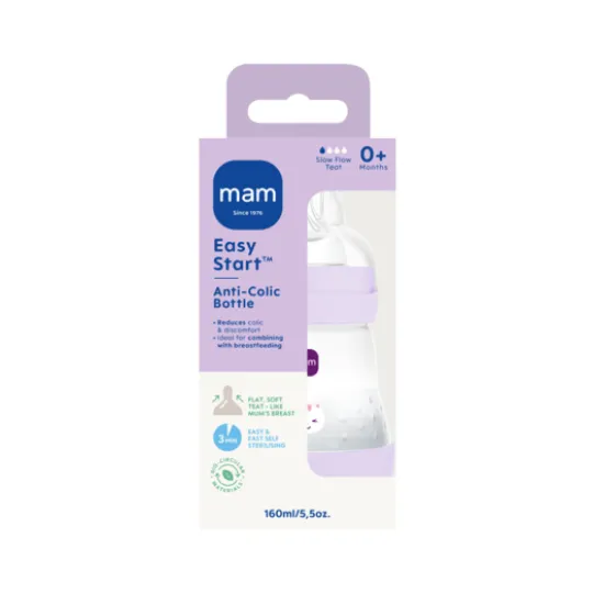 MAM Easy Start Anti-Colic 160 ml Pink 1 st