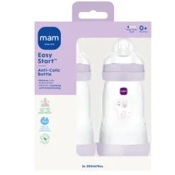 MAM Easy Start Anti-Colic 260 ml Pink 2 st
