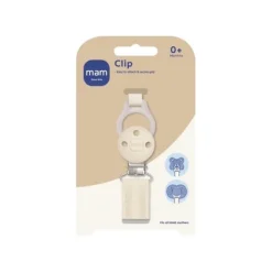 MAM Pacifier Clip Off White