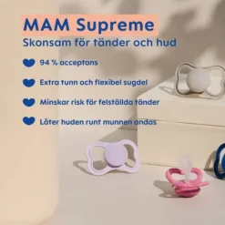 MAM Supreme Silicone 6-16 mån Neutral Unprinted